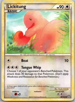 LICKITUNG 66/102 - NON-HOLO - COMMON - TRIUMPHANT - 2010 Pokemon Card - NM - Image 1