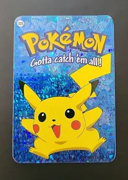 MP! 2000 Nintendo Trademark - Vending Machine Prism Sticker Card - Pikachu 025 - Image 1
