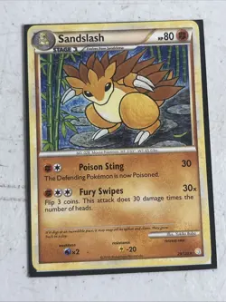 SANDSLASH 29/123 - NON-HOLO RARE - HeartGold Soulsilver - Pokemon CARD - Image 1
