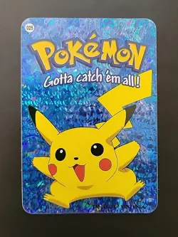 NM! 2000 Nintendo Trademark - Vending Machine Prism Sticker Card - Pikachu 025 - Image 1