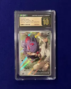 CGC Pristine 10 N's Zorua #189 Journey Together ETB Promo 2025 Pokemon PRISTINE - Image 1