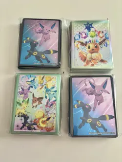 Pokemon TCG Card Sleeves Sealed (Lot Of 4) Prismatic Evolutions Eevee - Image 1