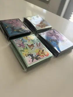 Pokemon TCG Card Sleeves Sealed (Lot Of 4) Prismatic Evolutions Eevee - Image 2