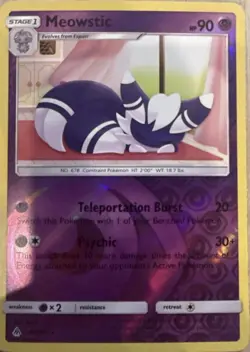MEOWSTIC - #45/131 Forbidden Light REVERSE HOLO - Pokemon TCG Near Mint - Image 1