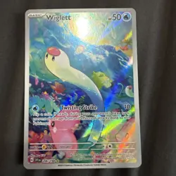 Pokemon TCG Wiglett 206/198 Scarlet & Violet Base Illustration Rare Full Art NM - Image 1