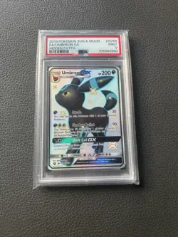 2019 POKEMON SUN & MOON HIDDEN FATES #SV69 FULL ART/UMBREON GX PSA 9 - Image 1