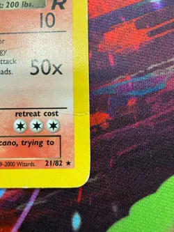 Pokemon Dark Charizard TCG Non-Holo Rare Card 21/82 Moderately Played Unlimited - Image 3