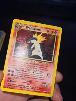 Typhlosion 18/111 Neo Genesis Holo Pokemon TCG Vintage Card - Image 3