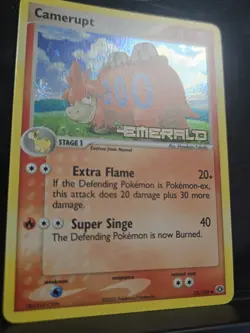 Camerupt 23/106 - EX Emerald Stamped - Reverse Holo Pokemon LP 🥋✨ - Image 3