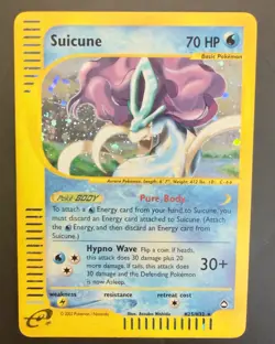 Suicune H25/H32 Aquapolis Holo Rare Legendary Pokemon TCG Nintendo e-reader - Image 1