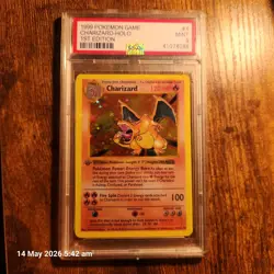 Pokemon Charazard 1st Edition Card psa 9 - Image 1