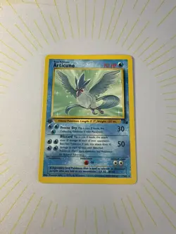Pokemon TCG Articuno Fossil Rare Card 17/62 Vintage 1999 1st Edition ✨ - Image 2