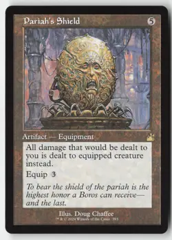 MTG - Pariah's Shield (Retro Frame) R Ravnica Remastered 393 LP-NM - Image 1