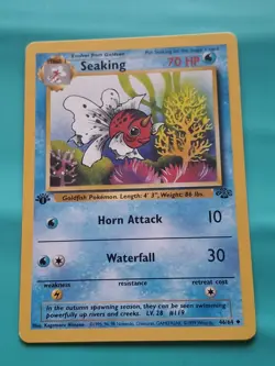 Pokemon - Seaking Fossil Set 1st Edition 46/64 Uncommon MP - Image 1