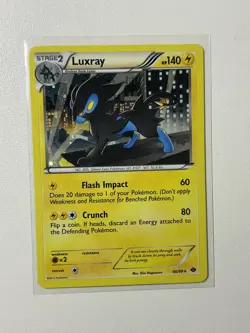 Luxray 46/99 Holo Rare Next Destinies Pokemon TCG Card LP - Image 2