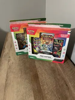 Two (2) New Sealed Pokemon TCG First Partner Illustration Collection Series 1 - Image 2