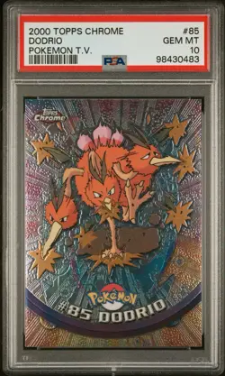 2000 TOPPS CHROME POKEMON T.V. #85 DODRIO PSA 10 - Image 1