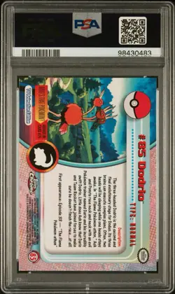 2000 TOPPS CHROME POKEMON T.V. #85 DODRIO PSA 10 - Image 2