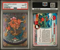 2000 TOPPS CHROME POKEMON T.V. #85 DODRIO PSA 10 - Image 3