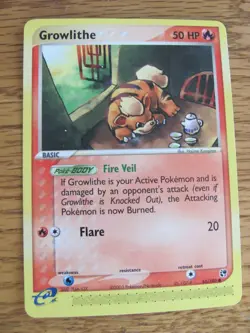 GROWLITHE 65/100 SANDSTORM COMMON POKEMON TRADING CARD Near Mint NEVER PLAYED - Image 1