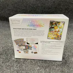 POKEMON Scarlet & Violet Prismatic Evolutions Elite Trainer Box, Sealed, Worn - Image 3
