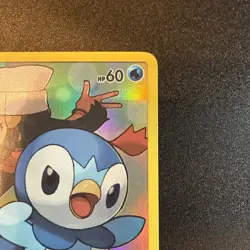 Pokemon Piplup Full Art Secret Rare Holo 239/236 Cosmic Eclipse!! - Image 3