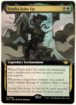 MTG Vraska Joins Up EXTENDED ART Outlaws of Thunder Junction 366 NM - Image 1