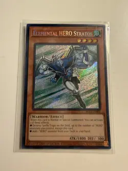 Yu-Gi-Oh Elemental Hero Stratos BLC1-EN003 Secret Rare Limited Edition Sealed - Image 1