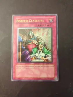Yugioh Forced Ceasefire FET-EN060 Ultimate Rare Crease - Image 1