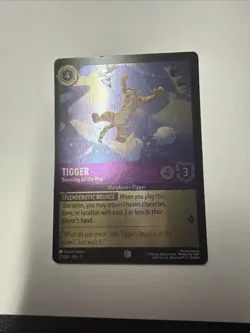 Disney Lorcana Tigger-Bouncing All the Way Character Card 37/204 Foil - Image 1