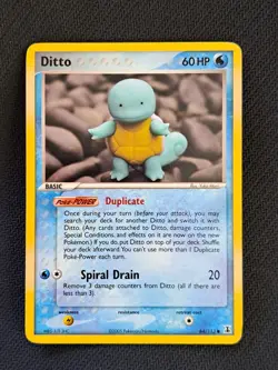Decent Ditto As Squirtle EX Delta Species 64/113 Non-Holo 2005 Pokemon Card - Image 1