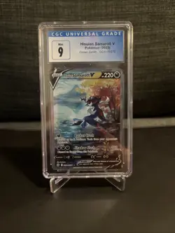 CGC 9 Hisuian Samurott V GG51/GG70 Crown Zenith Illustration Rare Pokemon Card - Image 1