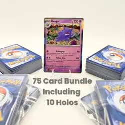 Starter Pokemon Card Set: Generation #1 Kanto - 75 Cards - No Fillers/Duplicates - Image 2