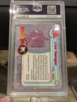 GENGAR Pokemon Card - 2000 Topps Chrome - #94 - Pokemon T.V. - PSA 10 - Image 2