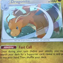 Pokemon Dragonite Cosmos Holo 119/181 Rare Unified Minds 160HP TCG Card - Image 4