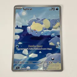 Pokemon TCG Surging Sparks Spheal 199/191 Illustration Rare Full Art Holo Card - Image 1