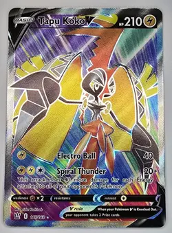 Tapu Koko V 147/163 Battle Styles Full Art FA Ultra Rare Pokemon TCG Card NM - Image 1