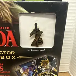 2X Legend of Zelda Collectors Fun Box Enterplay Trading Card Pin Tag Sticker B9 - Image 3