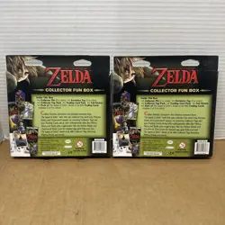 2X Legend of Zelda Collectors Fun Box Enterplay Trading Card Pin Tag Sticker B9 - Image 5