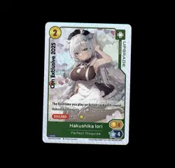 Oshi Push trading card game anime waifu 2025 con PROMO foil hakushika lori - Image 1