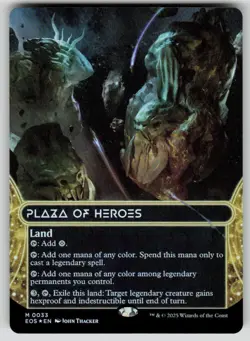 Plaza of Heroes (Borderless) Foil Edge of Eternities: Stellar Sights 33 MTG NM - Image 1