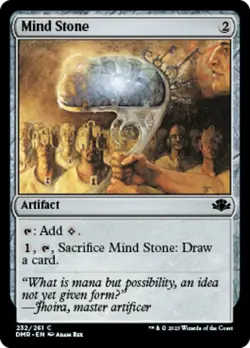 x4 Mind Stone - Foil C MTG Dominaria Remastered M/NM, English - Image 1