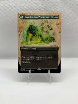 Germination Practicum (Borderless) -M0296 Foil - Secrets of Strixhaven - MTG NM - Image 1
