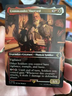 Commander Mustard ** Borderless #06 ** Ravnica: Clue Edition - NM MTG - Image 1