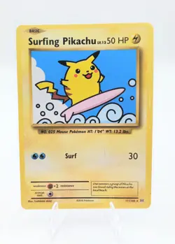 Pokemon Card - Surfing Pikachu Evolutions 111/108 Secret Rare - Image 1