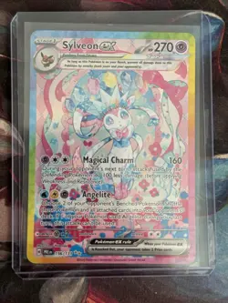 Pokemon SV Prismatic Evolutions Sylveon EX SIR 156/131 Special Illustration Rare - Image 3