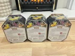 Pokemon V Powers Tin Set Pikachu, Eevee & Eternatus V - NEW SEALED - Image 3