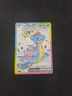 Lapras ex 158/142 Stellar Crown Ultra Rare Full Art Pokemon - Image 3