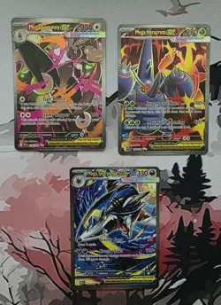 Pokemon TCC Full Art EX lot of 3 - Phantasmal Flames - NM/M - Image 1