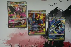 Pokemon TCC Full Art EX lot of 3 - Phantasmal Flames - NM/M - Image 2